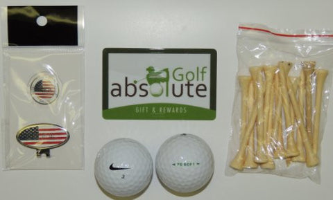 36 Nike PD Soft Grade A/B & Free Golf Tee's & Magnetic American Flag Golf Ball Marker/Hat Clip ($6.99 Retail Value)