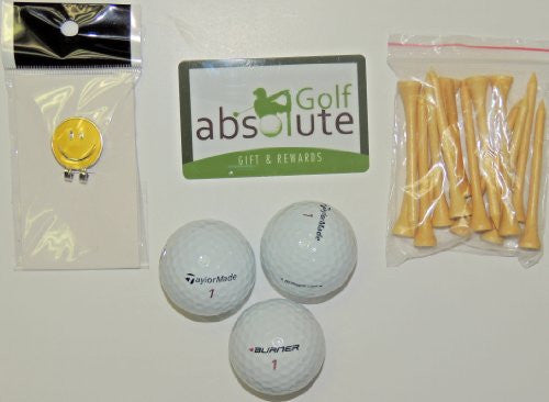 48 Taylormade Mix Grade C With Free Tee's and Magnetic Smiley Face Golf Ball Marker/Hat Clip