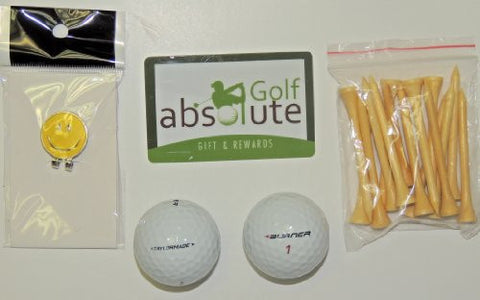 48 Taylormade Burner Mix Grade B Recycled Golf Balls With Free Tee's & Magnetic Smiley Face Golf Ball Marker/Hat Clip